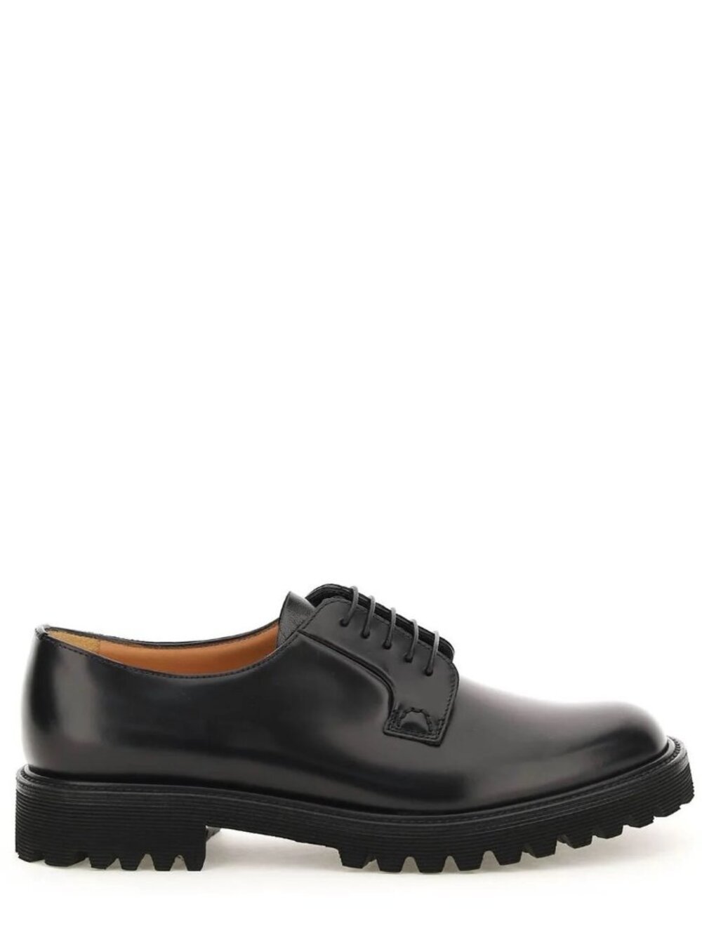 Church's Black Leather shannon derby Shoes Women's EU 38